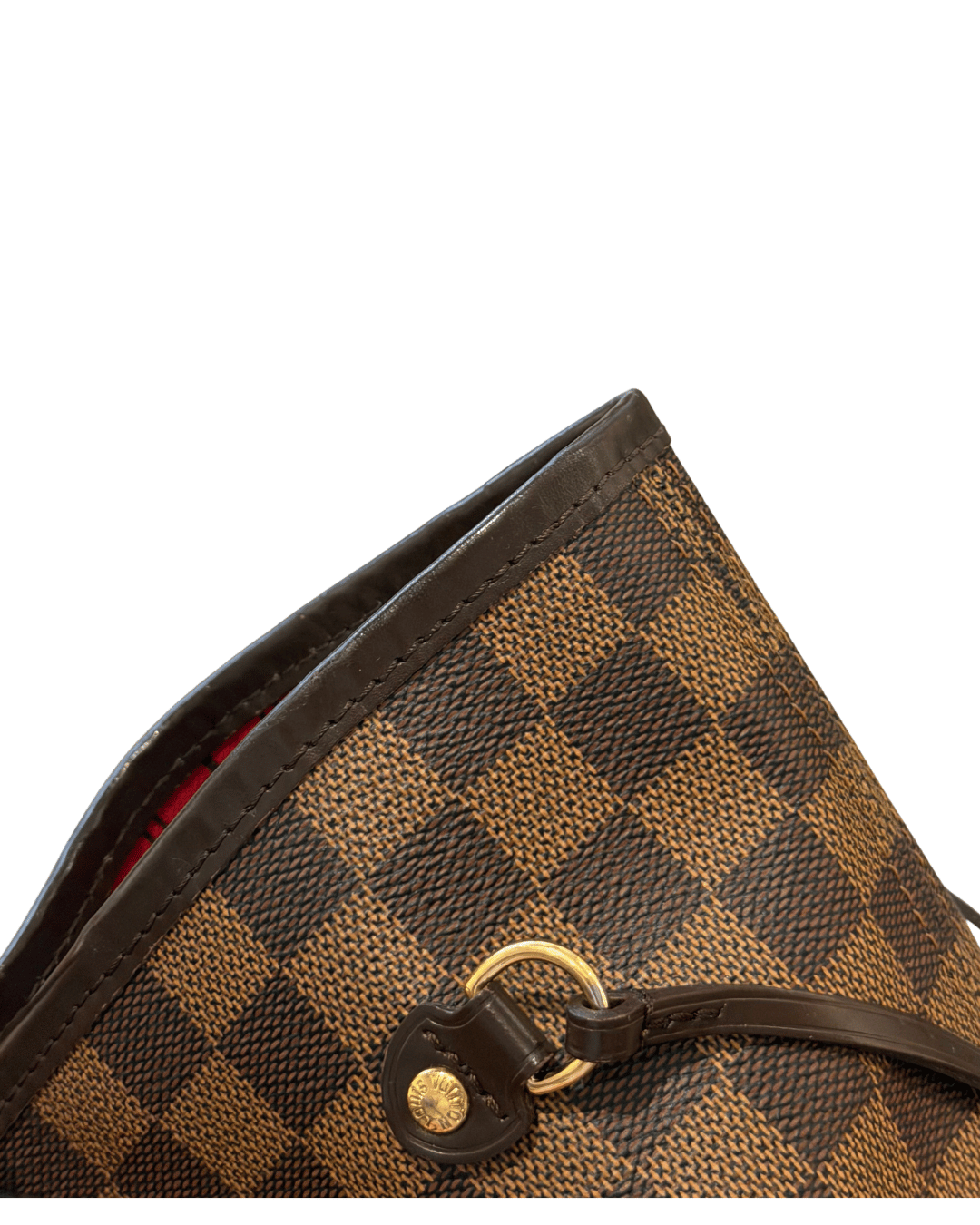 NEVERFULL MM DAMIER EBENE INTERNO ROSSO