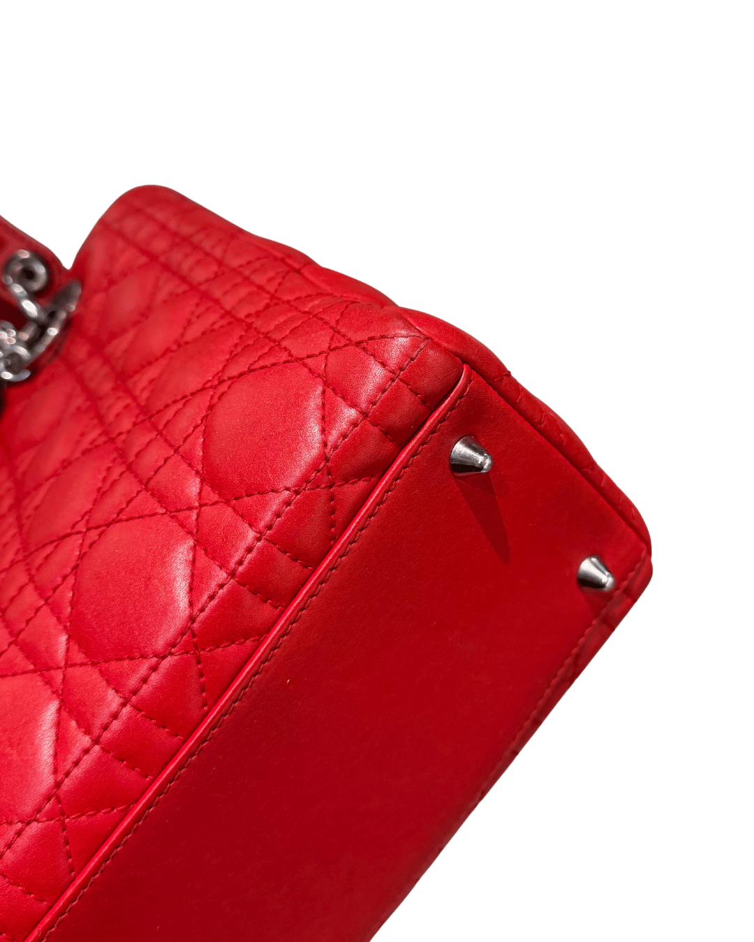 LADY DIOR SMALL ROSSA
