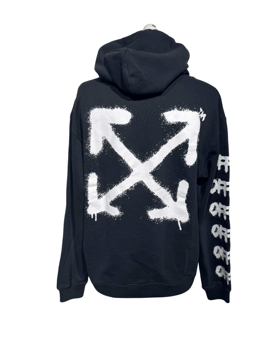 FELPA NERA OFF WHITE "MAIN LABEL"