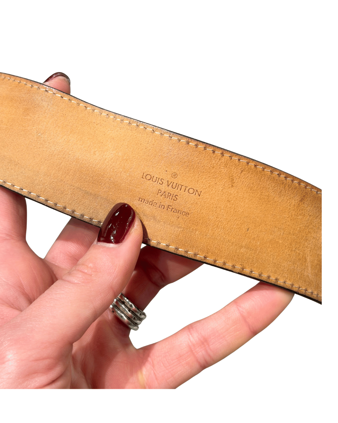 CINTURA LOUIS VUITTON INITIALES MONOGRAM misura 80