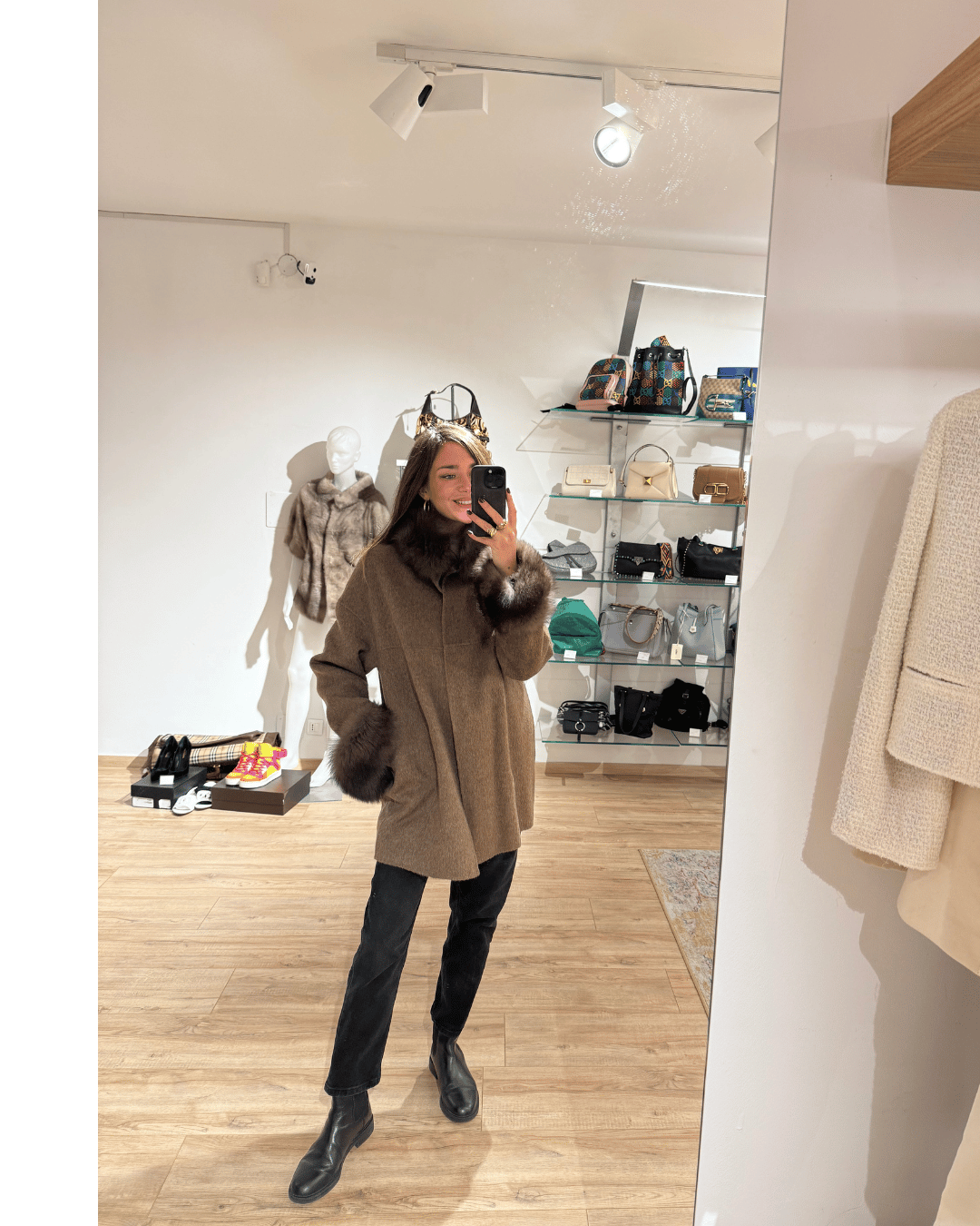 CAPPOTTINO MOCACCINO CON PELO DI VOLPE