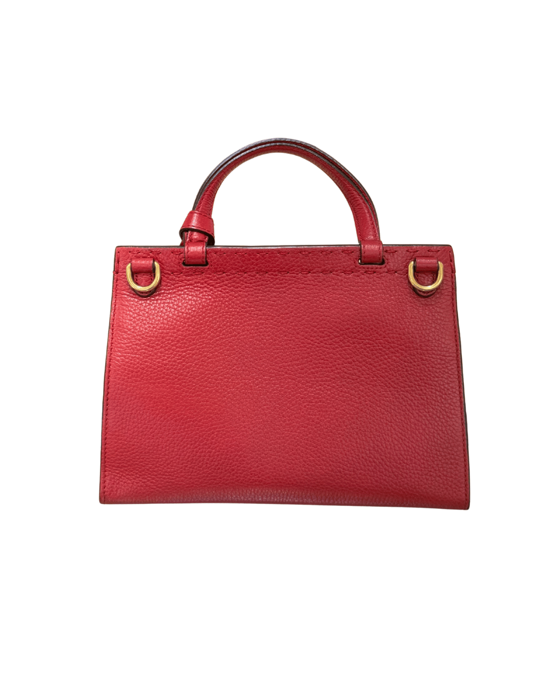 BORSA GUCCI ROSSA CON IMPUNTURE