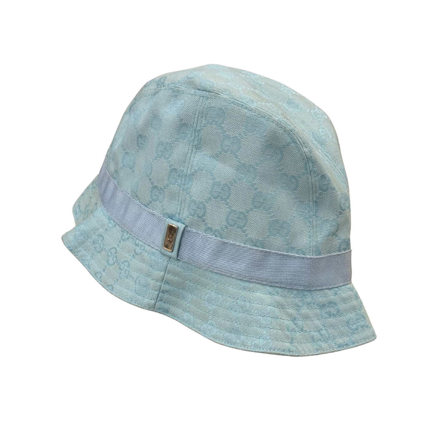 CAPPELLO PESCATORA GUCCI AZZURRO