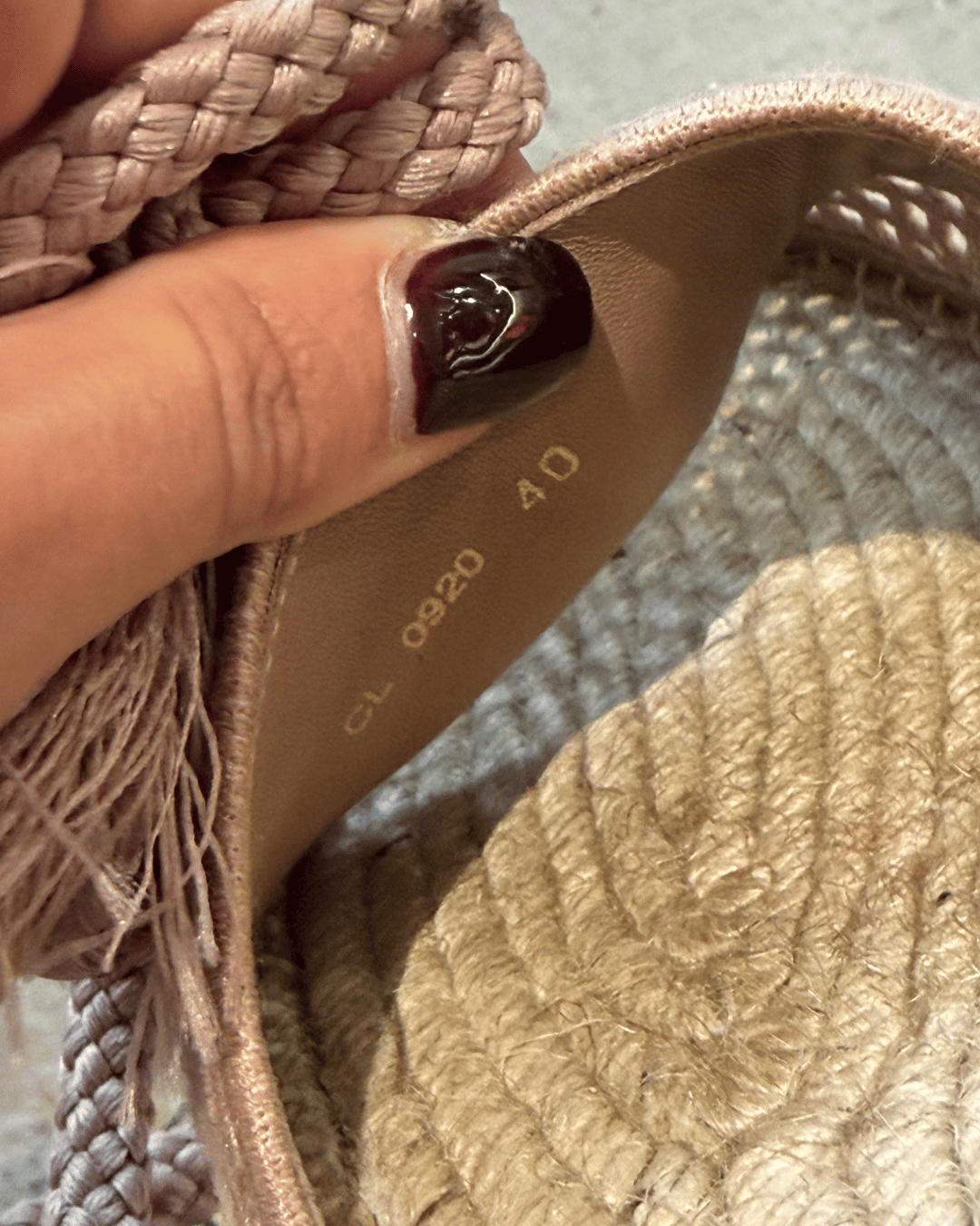 ESPADRILLAS DIOR ROSA CIPRIA Nr 40
