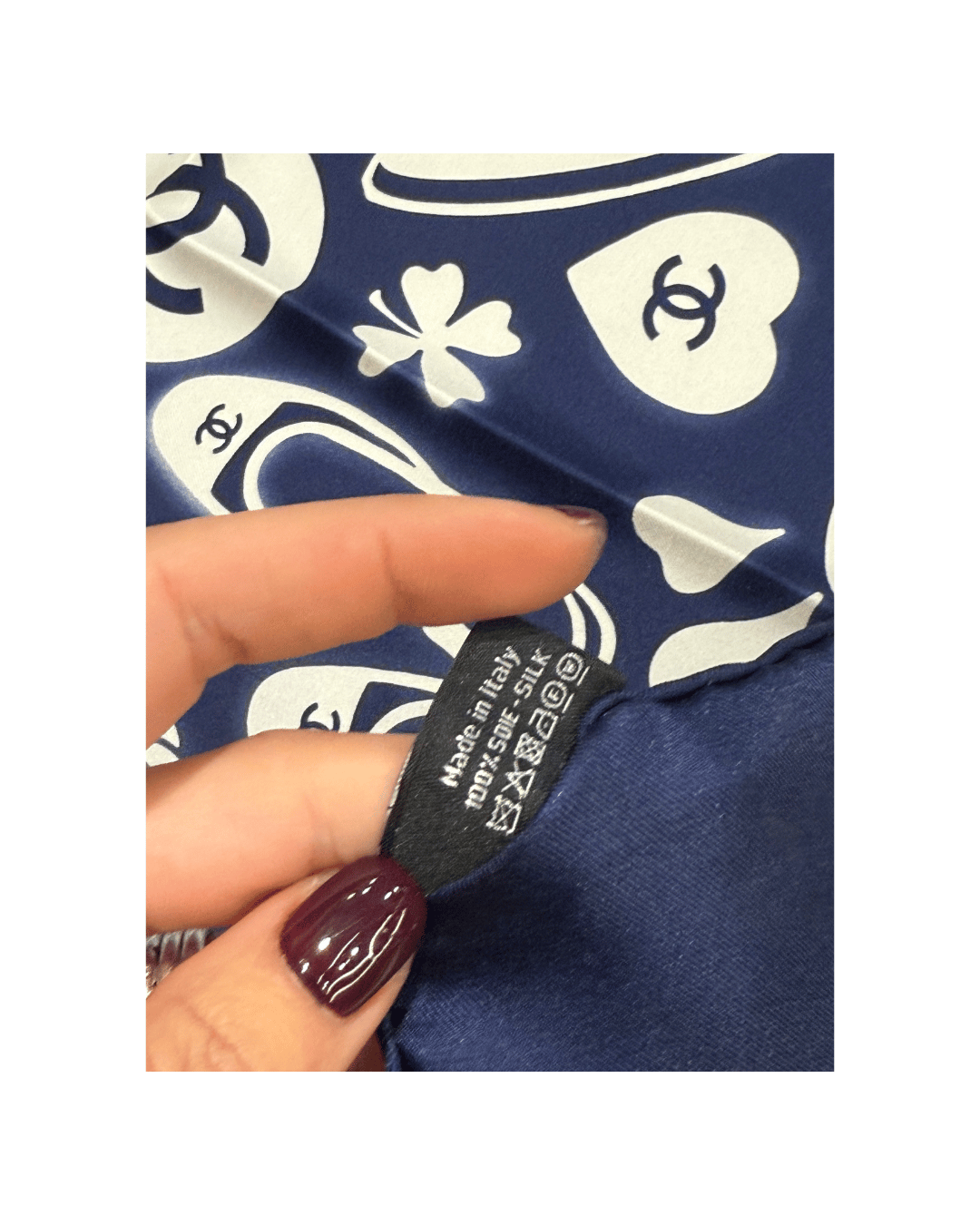 FOULARD CHANEL BLU NAVY