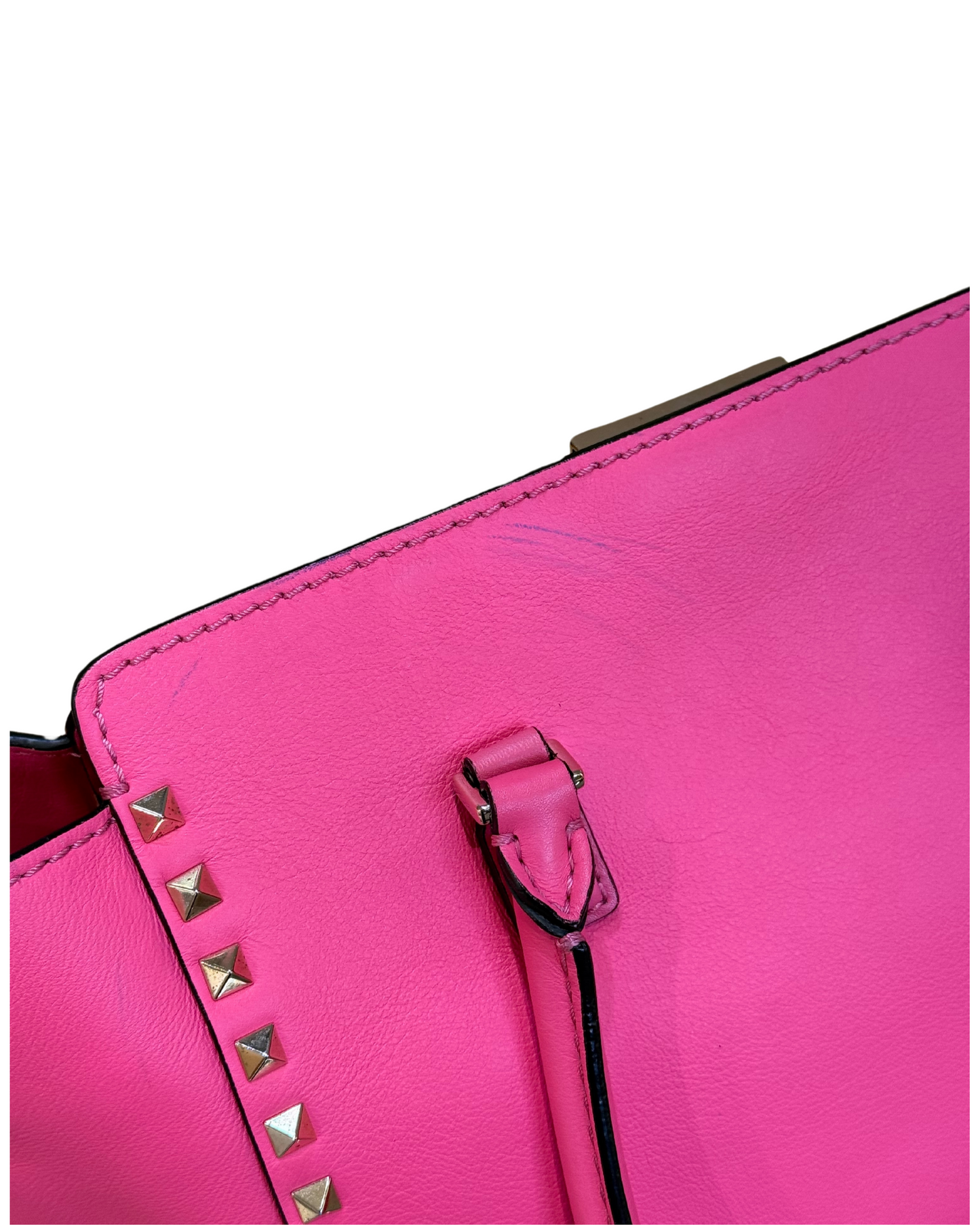 BORSA VALENTINO GARAVANI ROCKSTUD TOTE FLUO