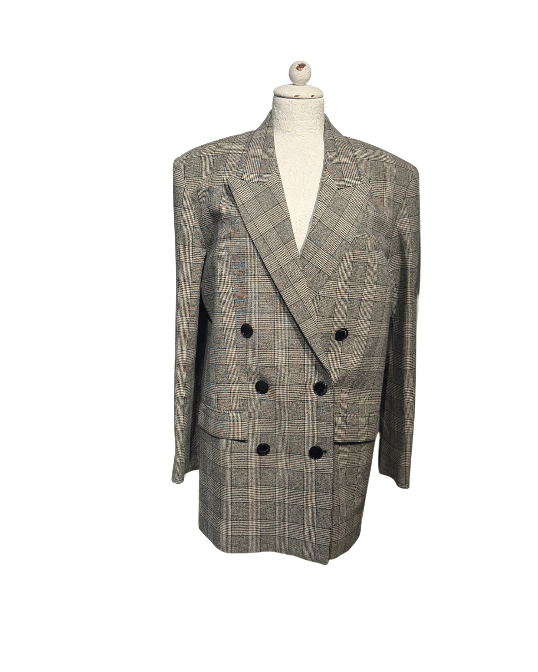 BLAZER OVERSIZE DOPPIOPETTO ISABEL MARANT QUADRI Tg 40
