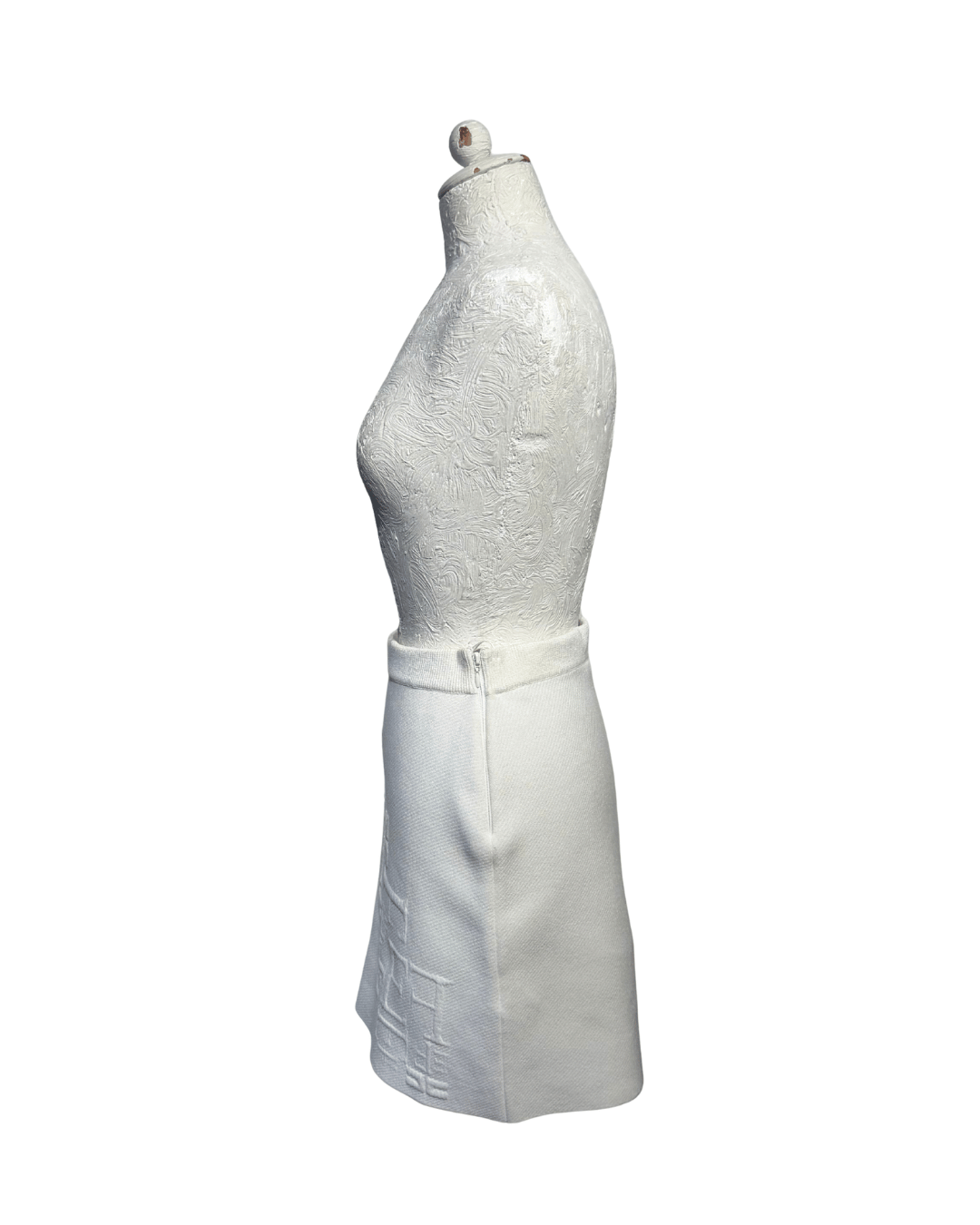GONNA IN MAGLIA BIANCA ELISABETTA FRANCHI TG 44