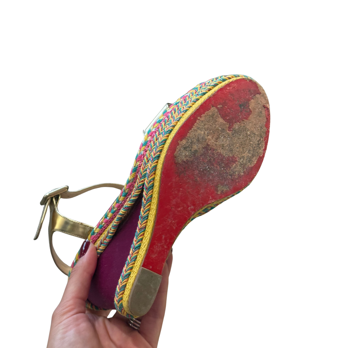 SANDALI CON ZEPPA LOUBOUTIN Nr 37.5