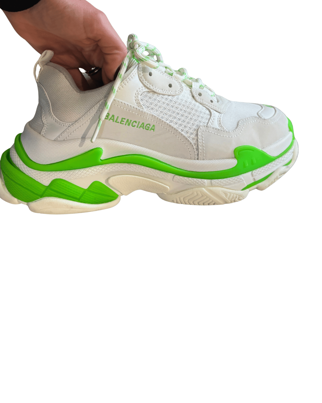 BALENCIAGA TRIPLE S BIANCHE E VERDI Nr 40