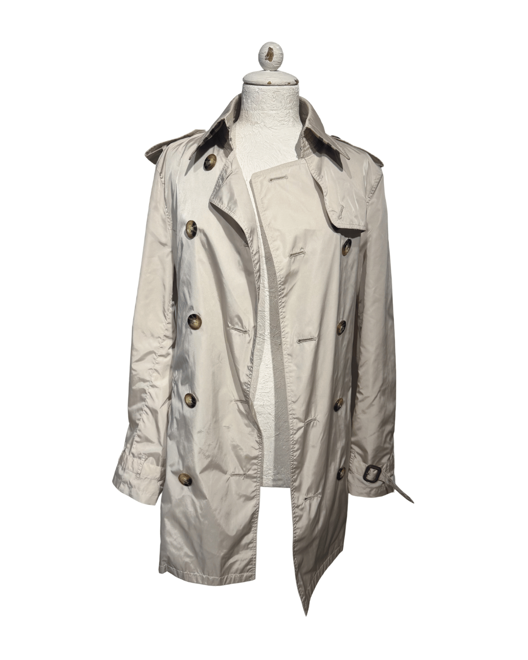 IMPERMEABILE BURBERRY BEIGE CHIARO TG 44