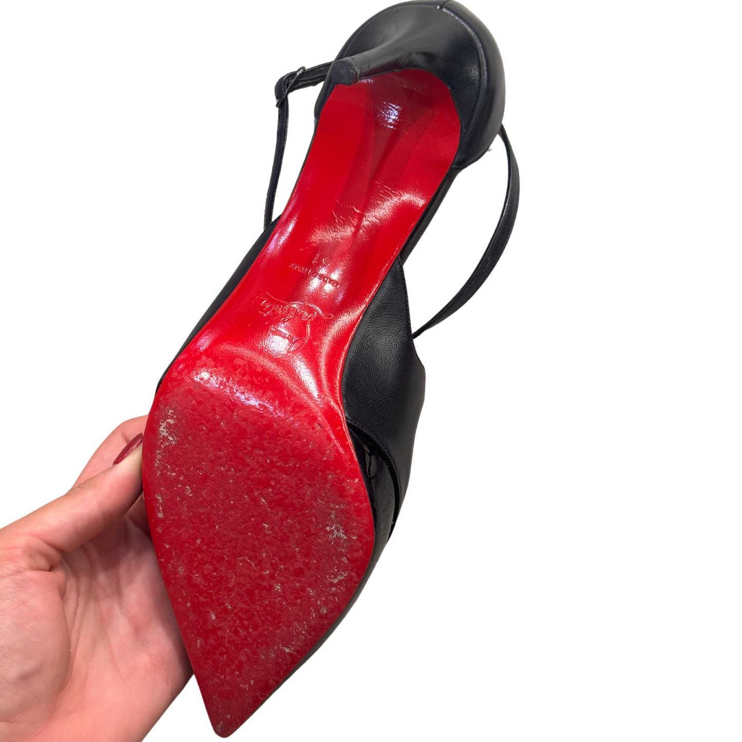 DECOLLETE LOUBOUTIN PUNTA CON INTRECCIO