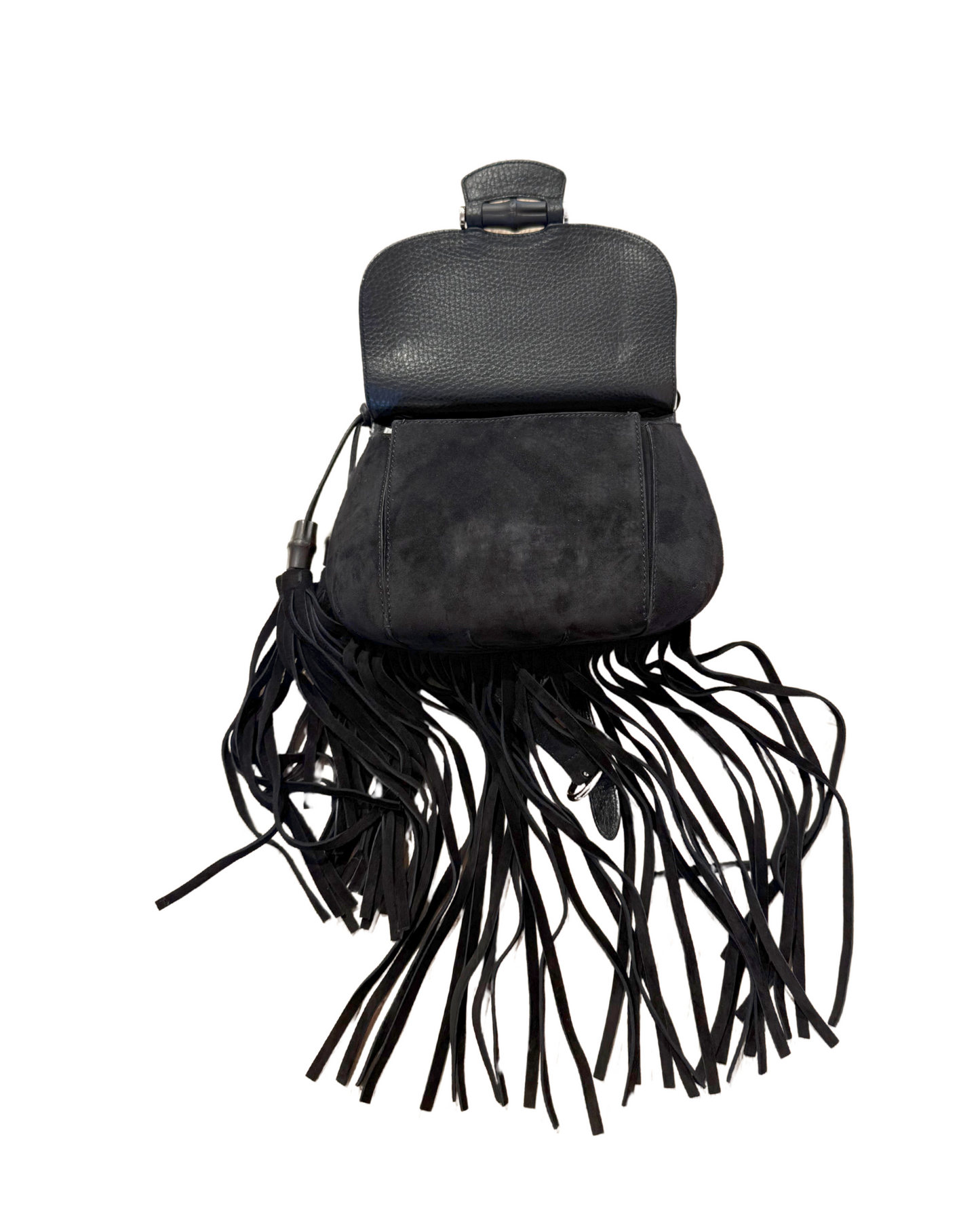 BORSA GUCCI NERA FRANGE