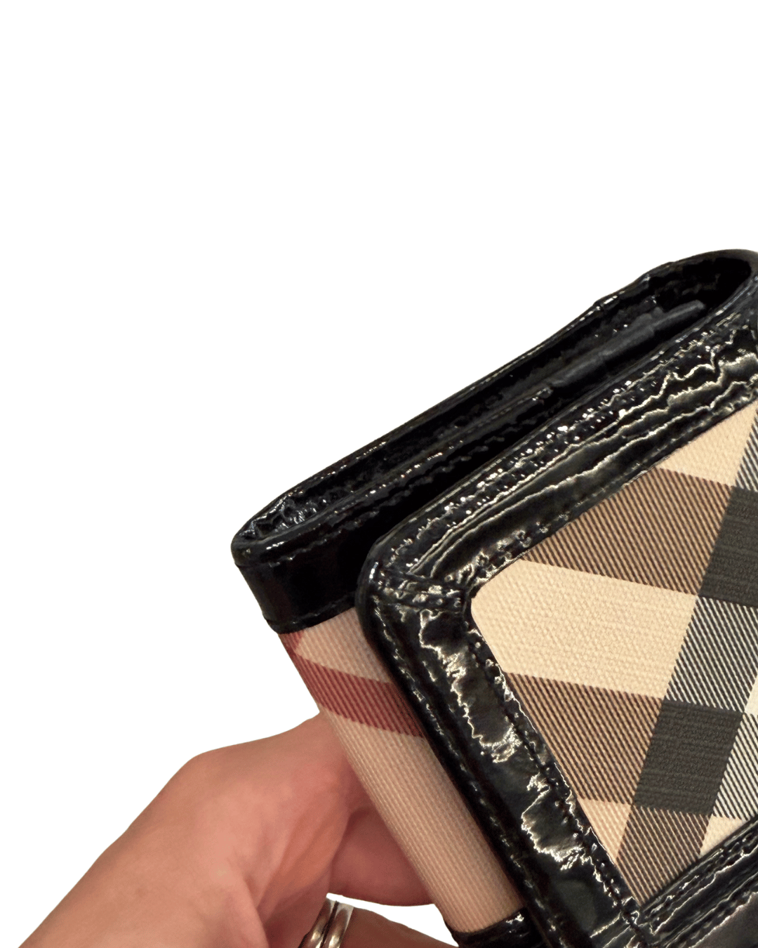 PORTAFOGLIO BURBERRY RIFINITURE PELLE NERA