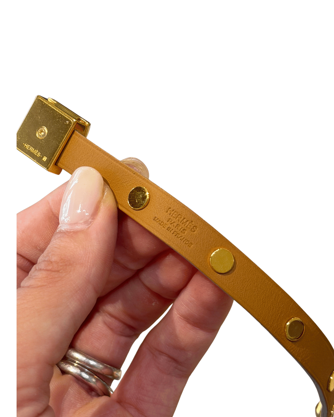 BRACCIALE HERMES BIANCO MEDOR INFINI DOUBLE TOUR Tg M