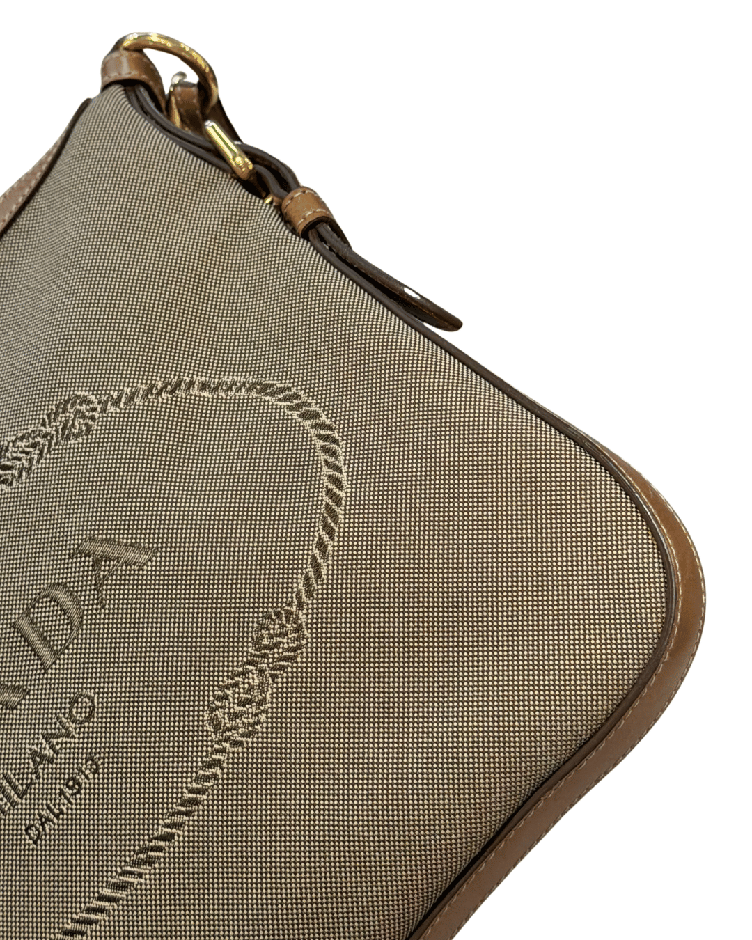 BORSA PRADA TRACOLLA TESSUTO BEIGE