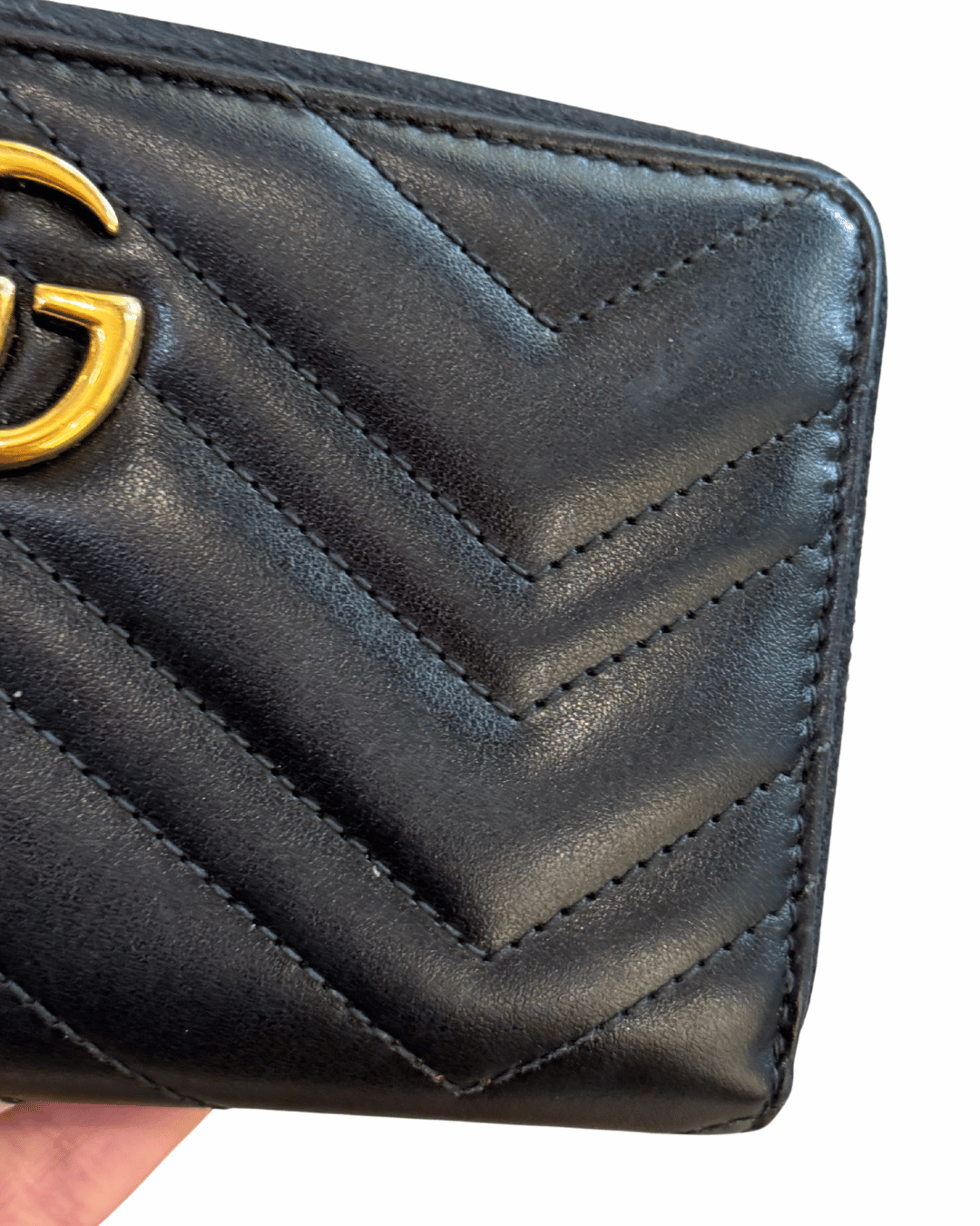 PORTAFOGLIO GUCCI MARMONT NERO PELLE MATELASSE