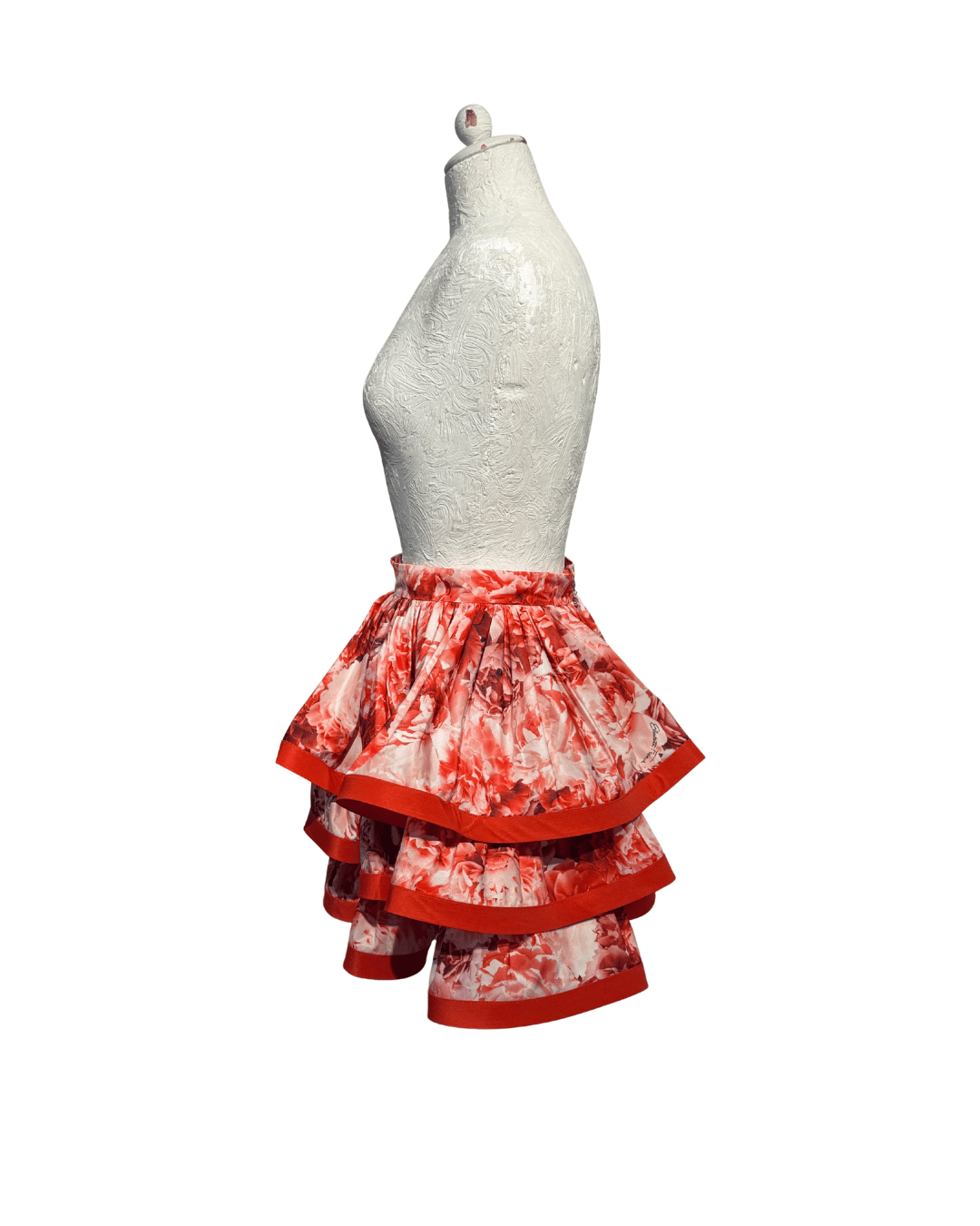 GONNA FIORI A BALZE ELISABETTA FRANCHI ROSSA Tg 40