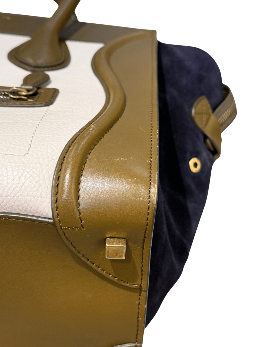 CELINE LUGGAGE TRICOLORE PELLE E SUEDE