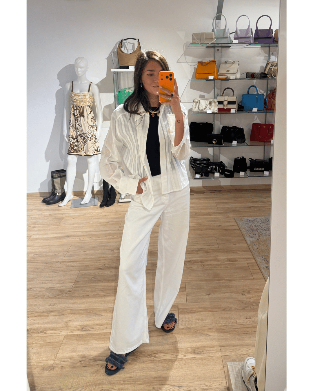 CAMICIA CELINE BIANCA COTONE
