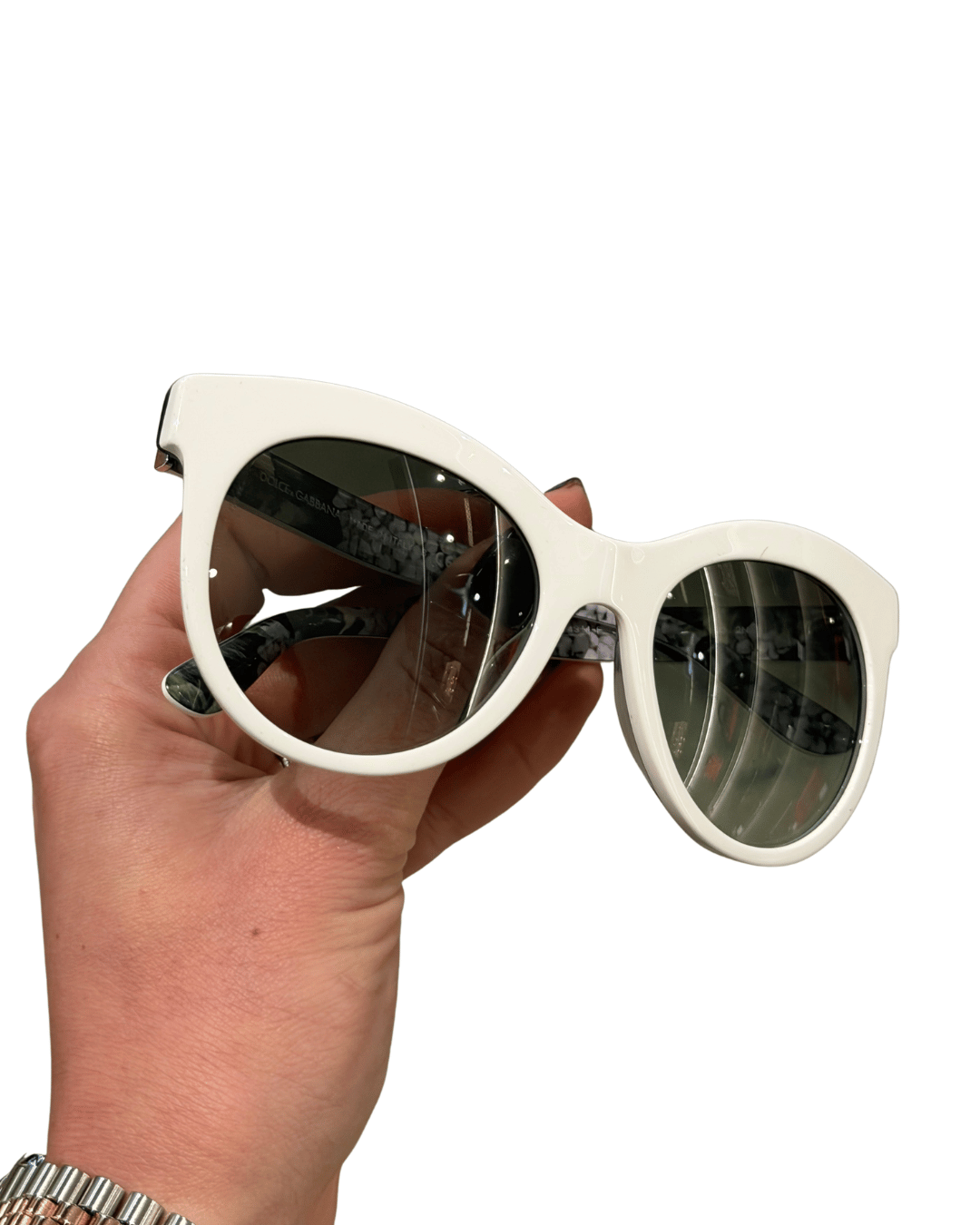 OCCHIALI BIANCHI D&G CON CUSTODIA