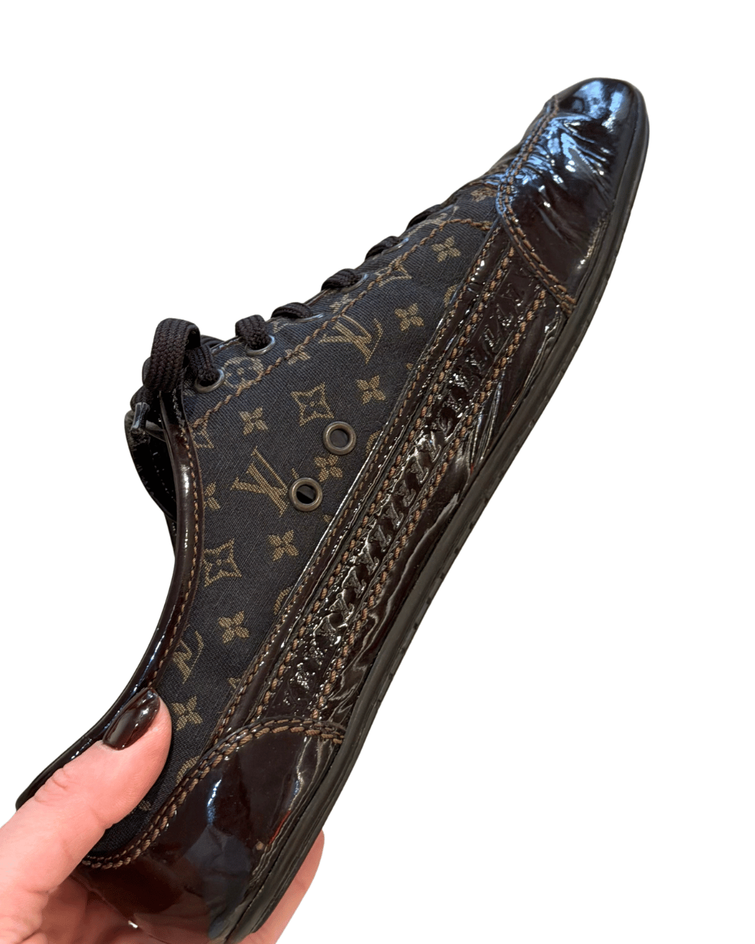 SNEAKERS LOUIS VUITTON MONOGRAM E RIFINITURE VERNICE