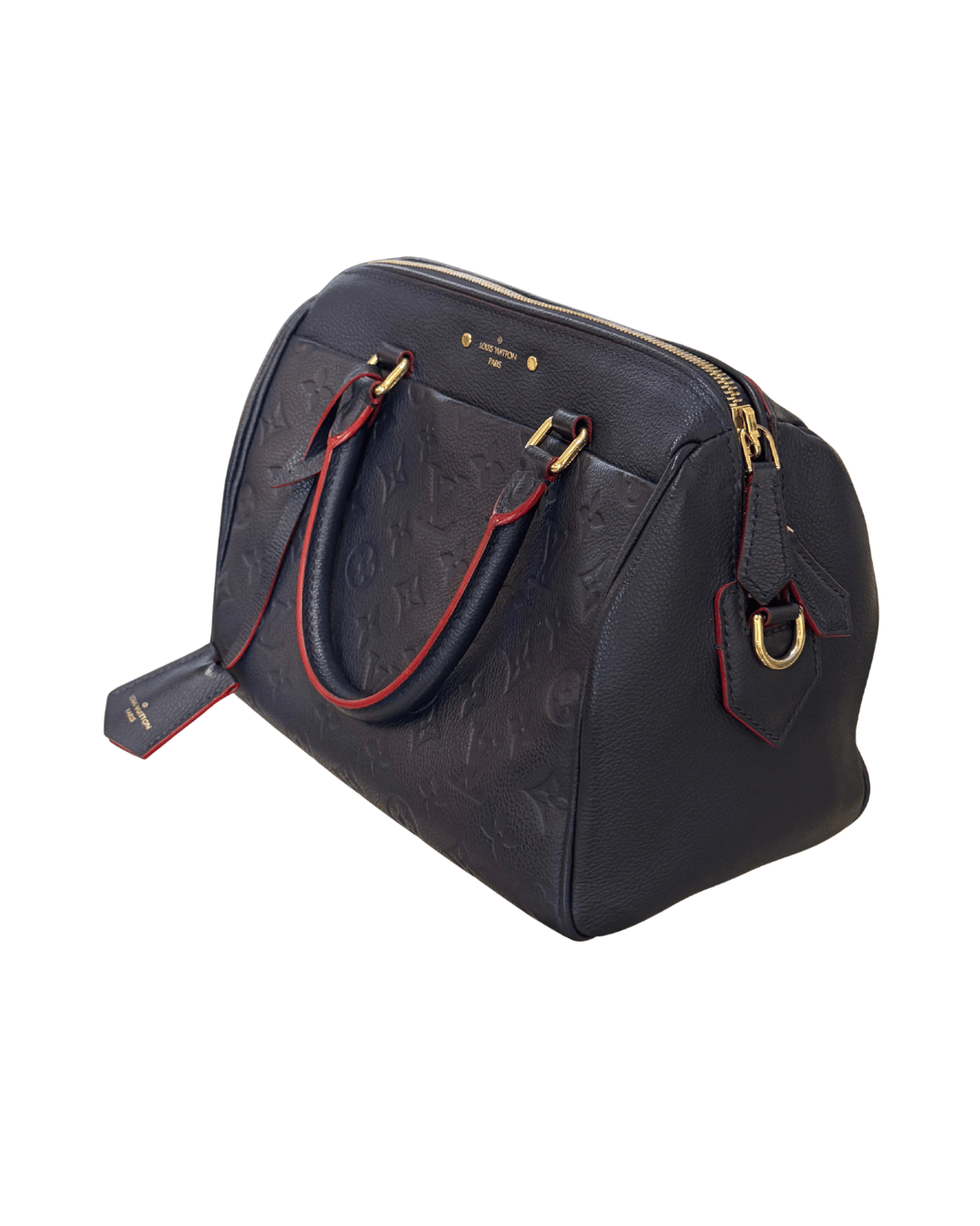 SPEEDY BANDOULIERE PELLE BLU EMPREINTE LOUIS VUITTON
