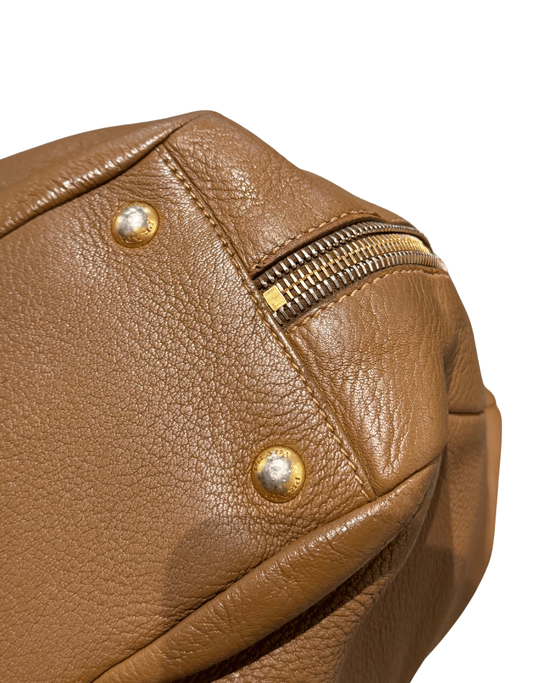 PRADA MEZZALUNA PELLE COLOR CAMMELLO