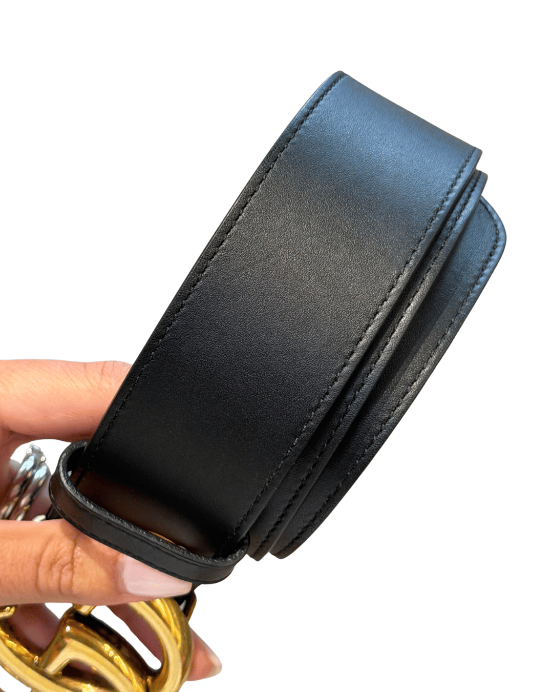 CINTURA GUCCI MARMONT NERA 70