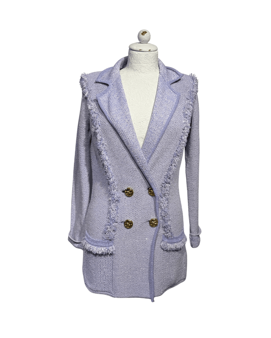 GIACCA / CARDIGAN LILLA ELISABETTA FRANCHI Tg 40