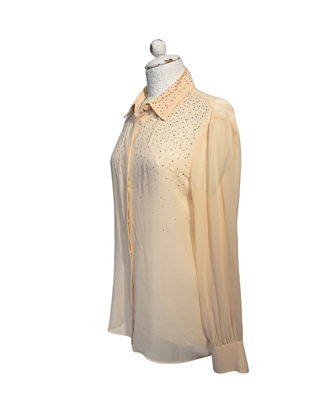 CAMICIA MAX MARA SETA CON STRASS Tg 40