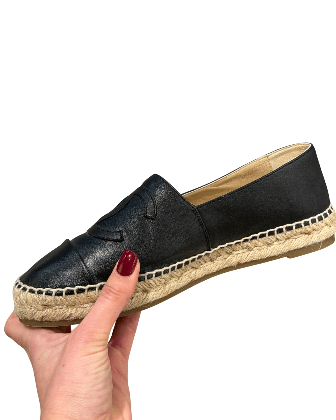 ESPADRILLAS CHANEL PELLE NERA