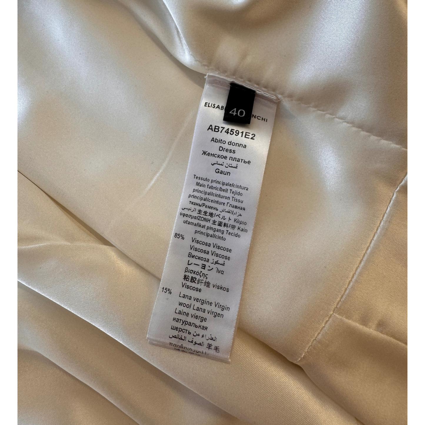 VESTITO BIANCO ELISABETTA FRANCHI