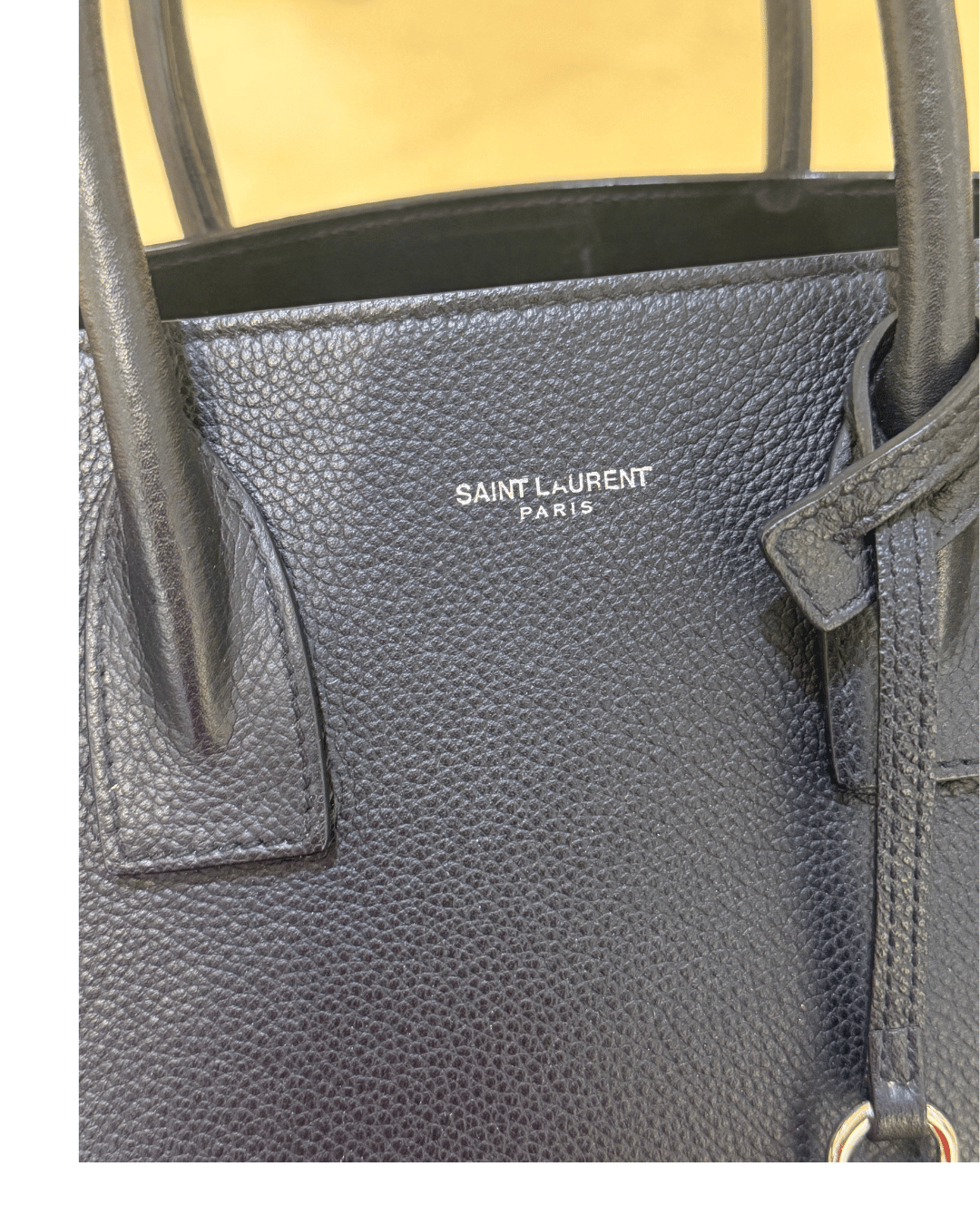 SAC DE JOUR SMALL NERA YSL PELLE MARTELLATA