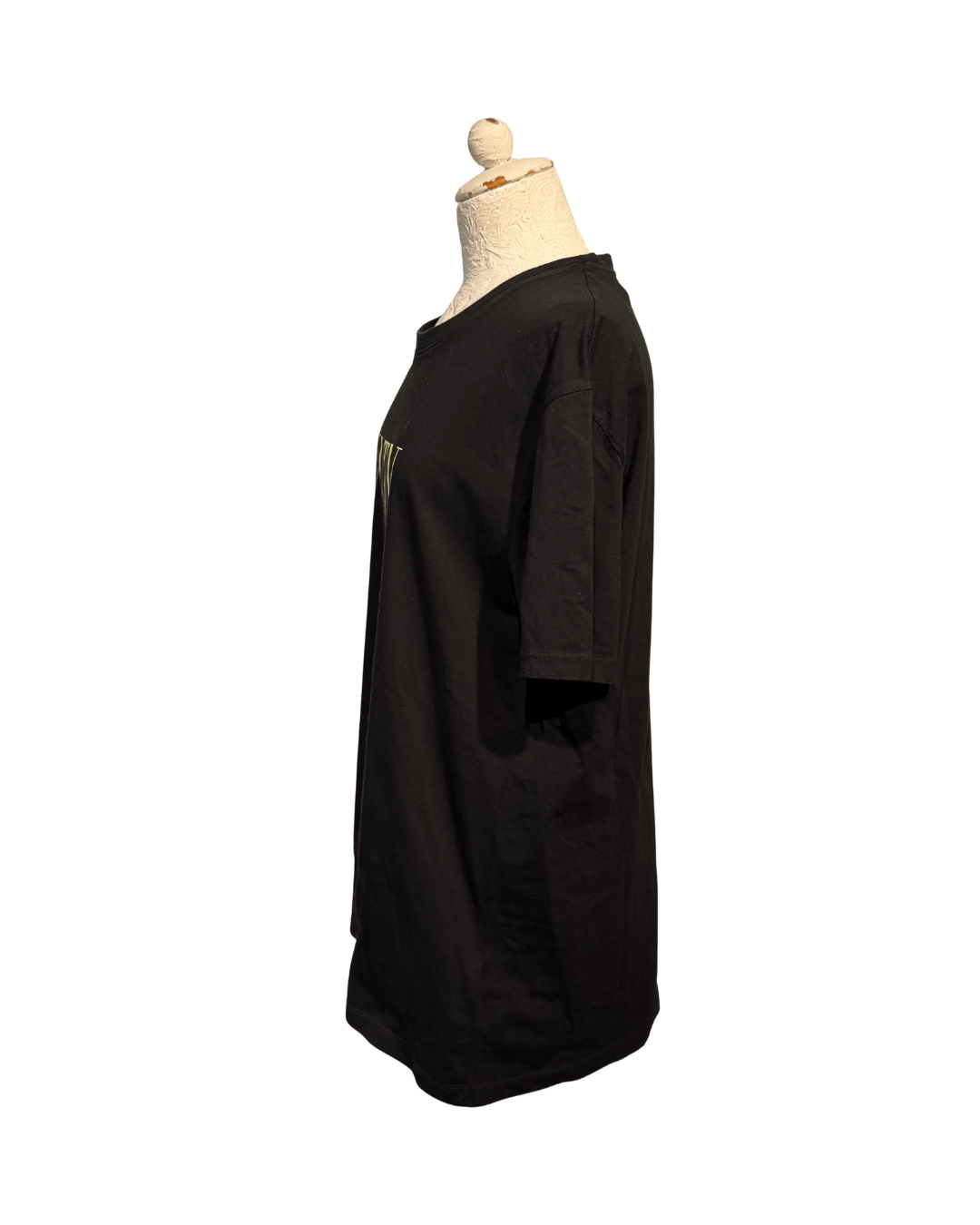 TSHIRT VALENTINO NERA SCRITTA GIALLA Tg XL