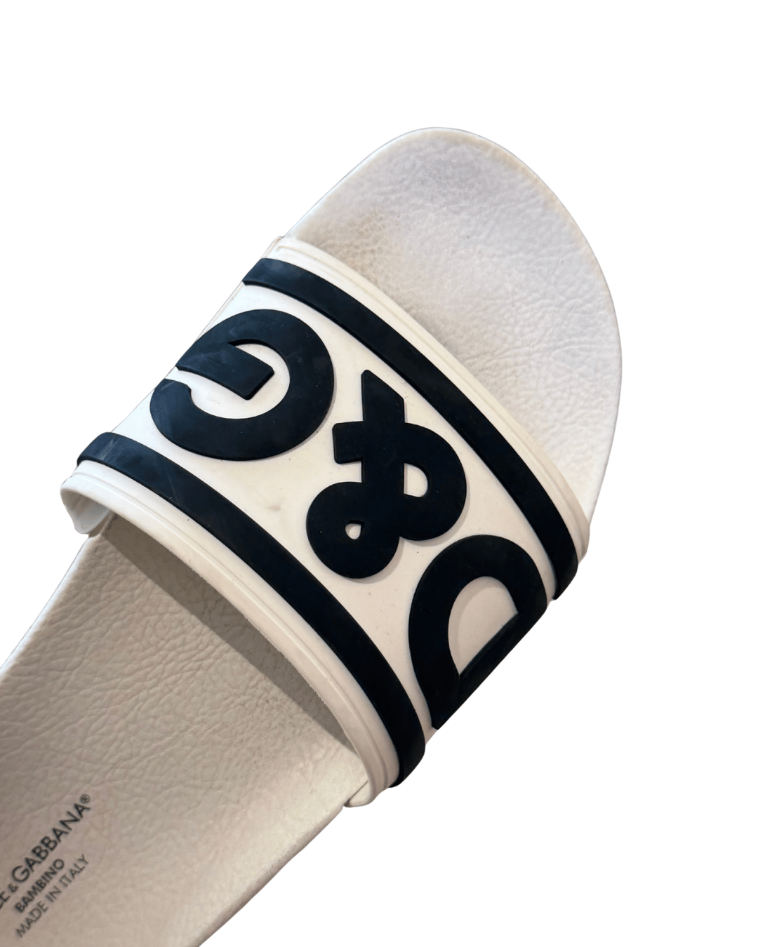 CIABATTE D&G BIANCHE E NERE GOMMA Nr 37