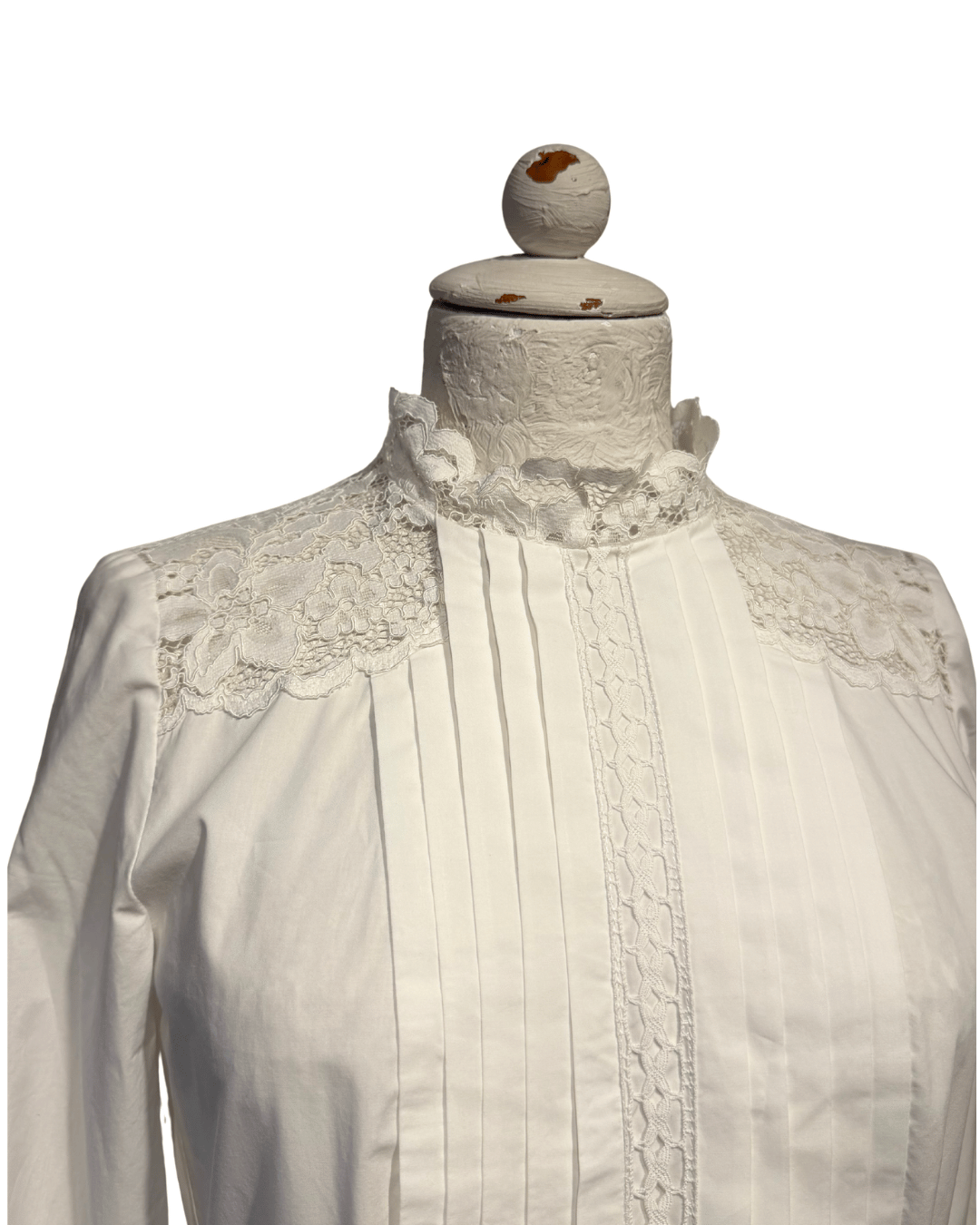 ABITO SANDRO PARIS BIANCO CON DETTAGLI PIZZO