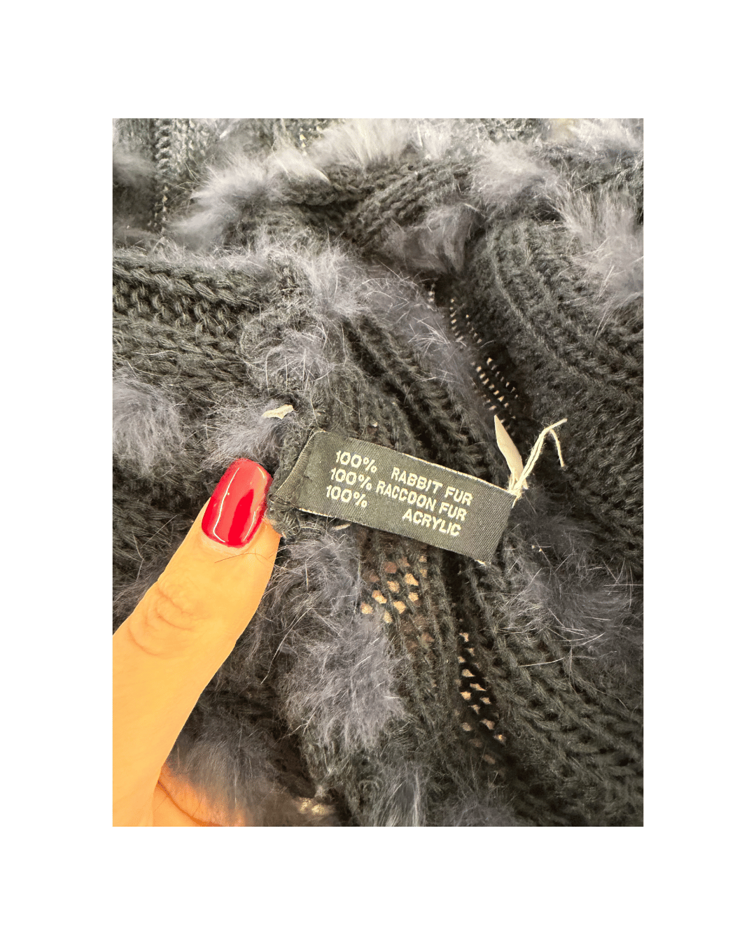 GILET IN LAPIN BLU