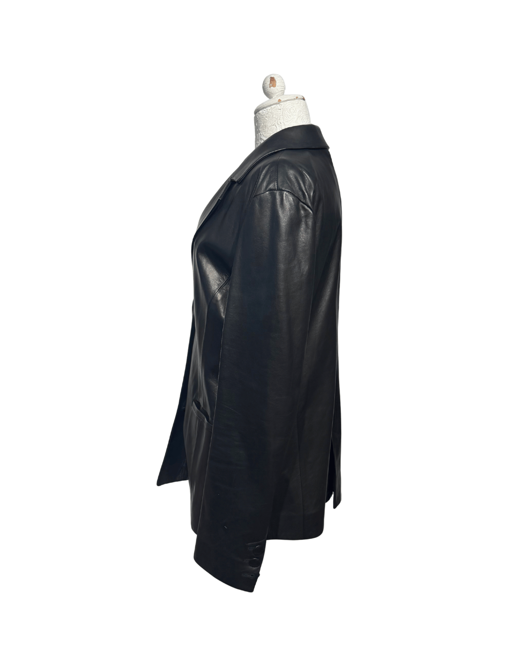 GIACCA PELLE NERA DROMe Tg XL