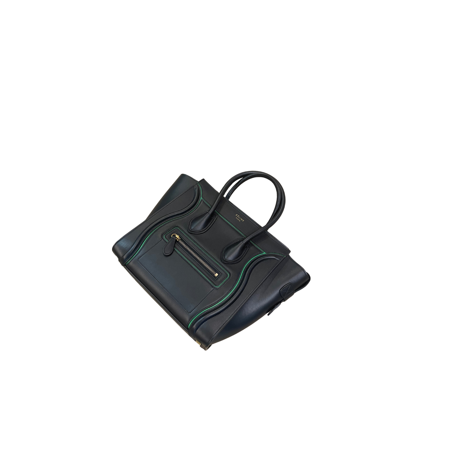 LUGGAGE CELINE NERA RIFINITURE VERDI