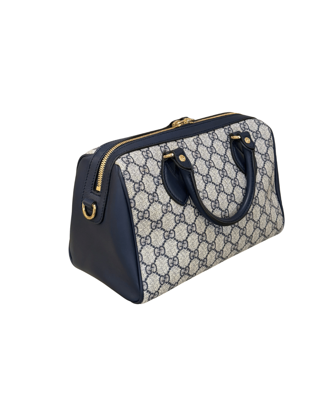BAULETTO GUCCI BOSTON PVC RIFINITURE BLU