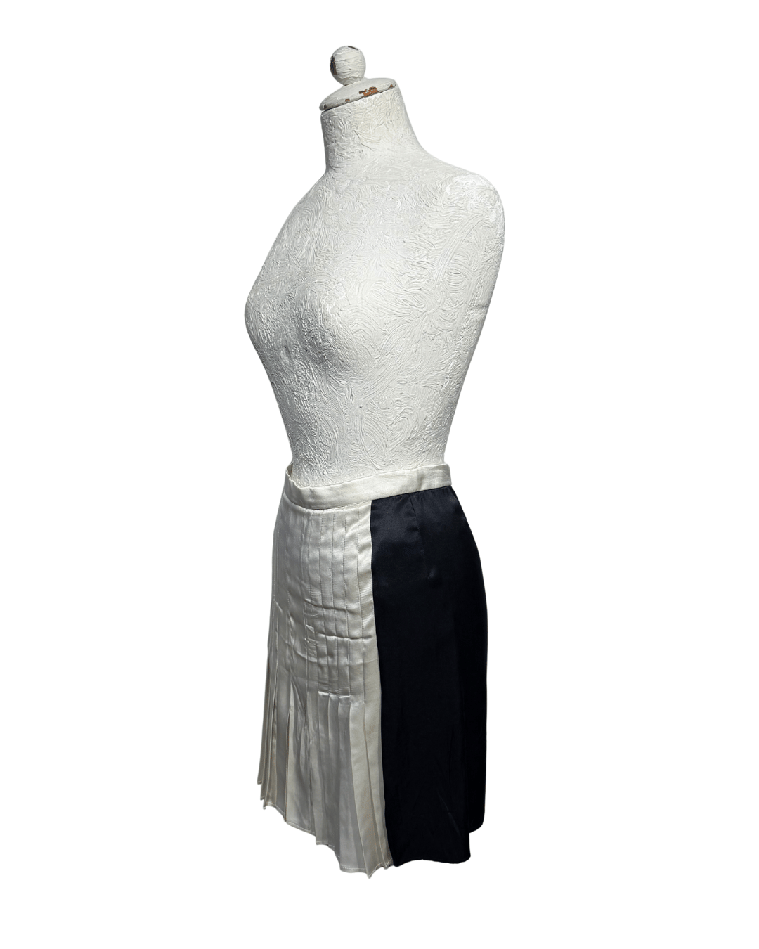 GONNA STELLA MCCARTNEY SETA PLISSE BICOLORE Tg 38