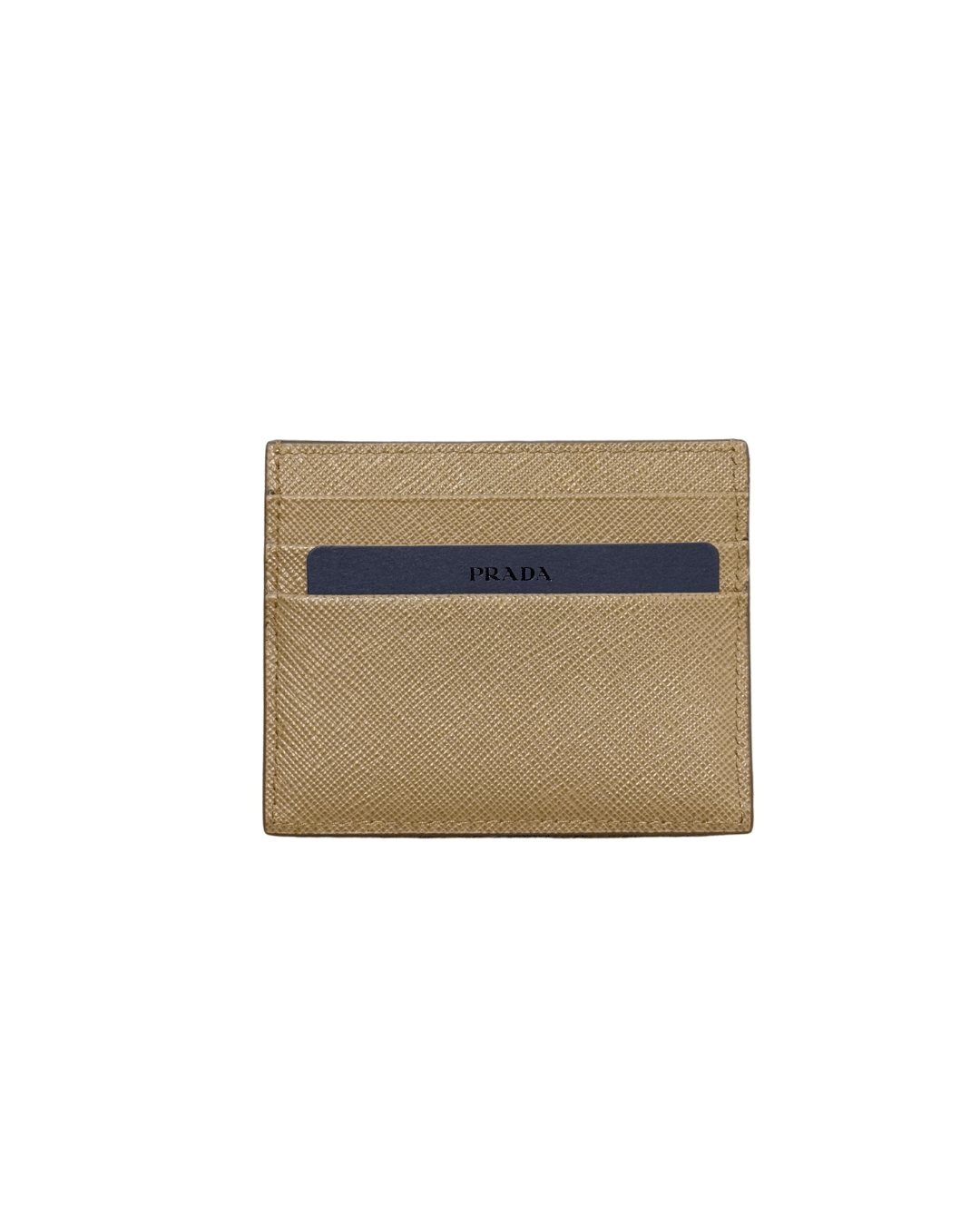 PORTACARTE PRADA PELLE SAFFIANO COLOR CAMMELLO