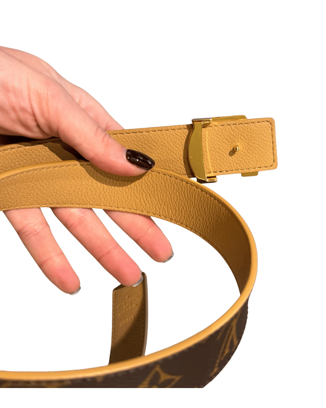 CINTURA LOUIS VUITTON REVERSIBILE 80
