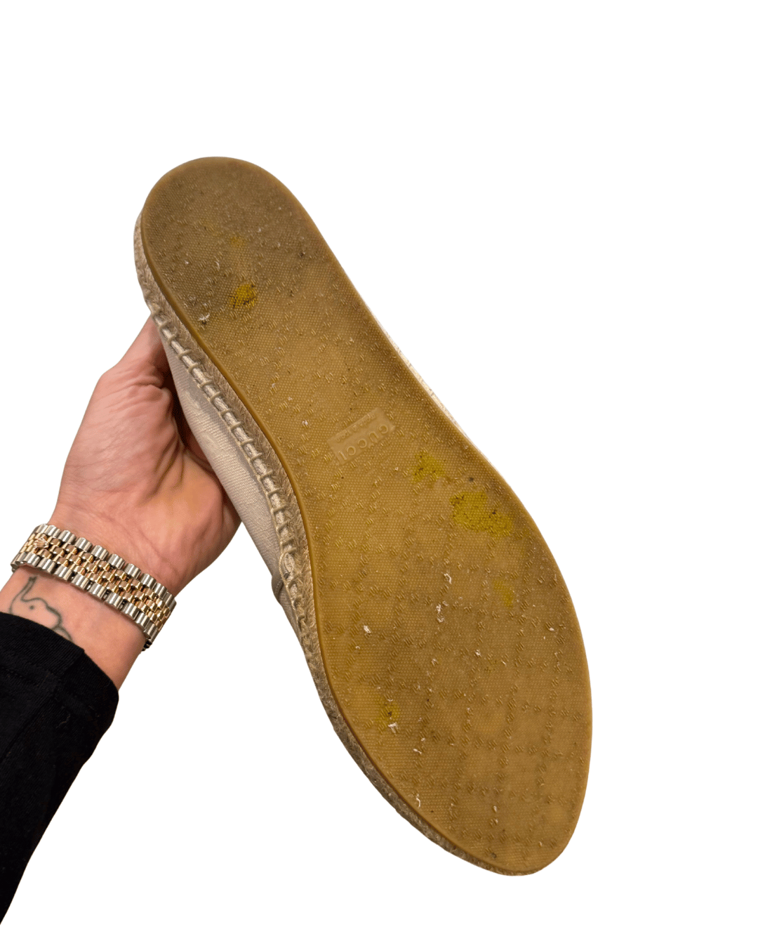 ESPADRILLAS GUCCI CANVAS GG BEIGE Nr 39