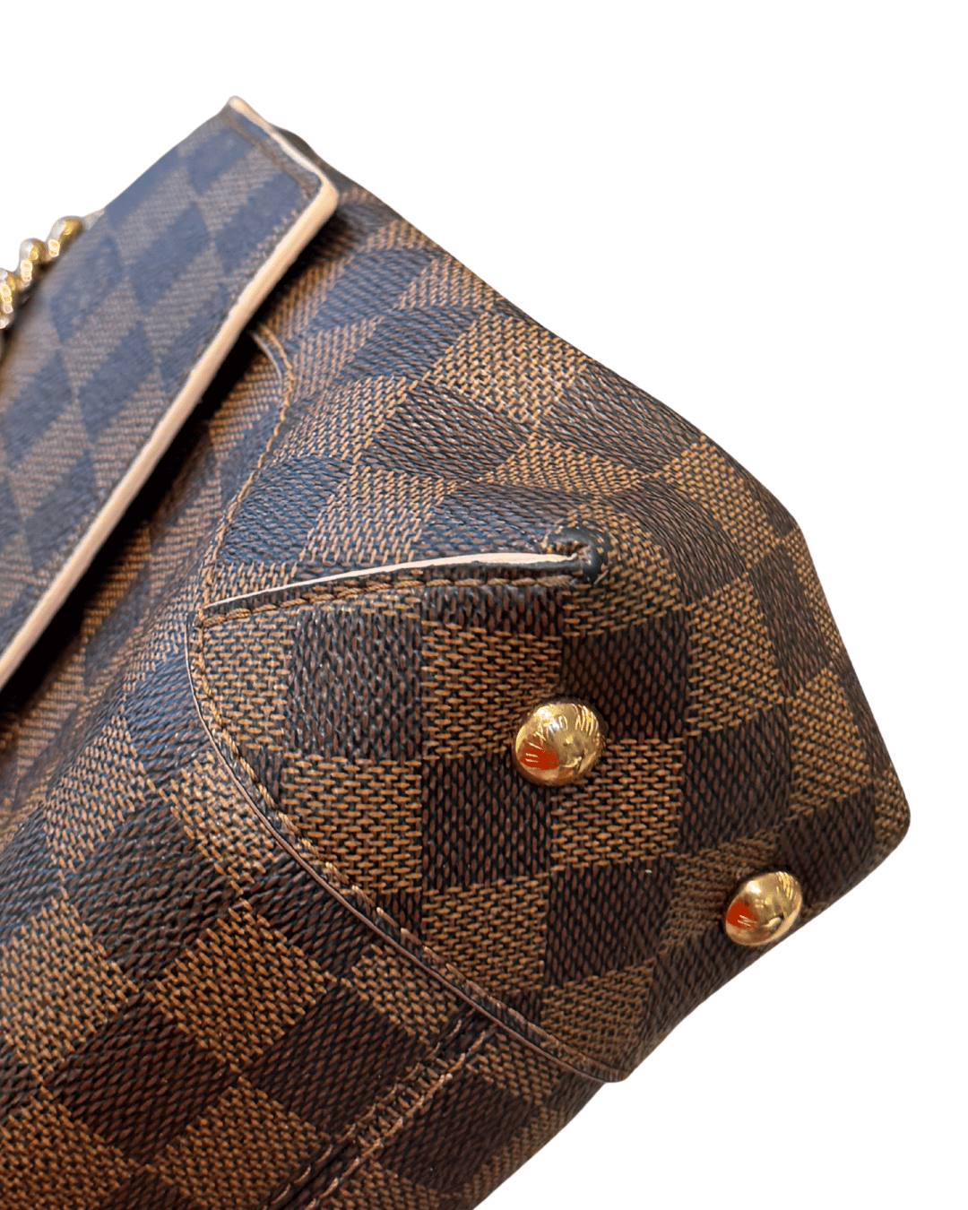 CAISSA CLUTCH DAMIER EBENE RIFINITURE ROSA