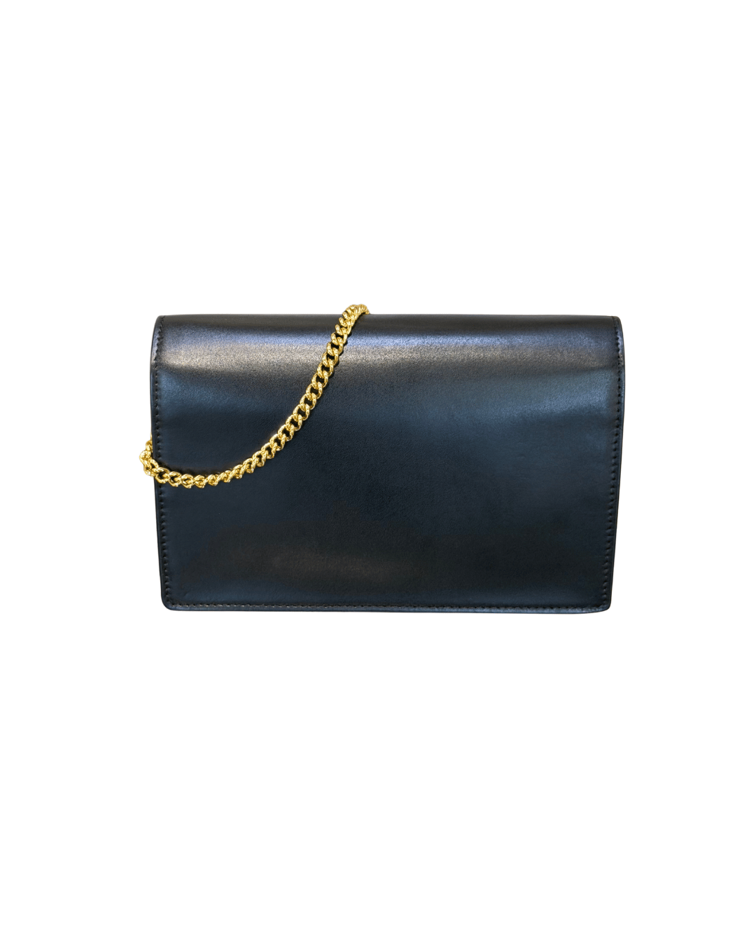 WOC FENDI PELLE LISCIA NERA HARDWARE DORATO