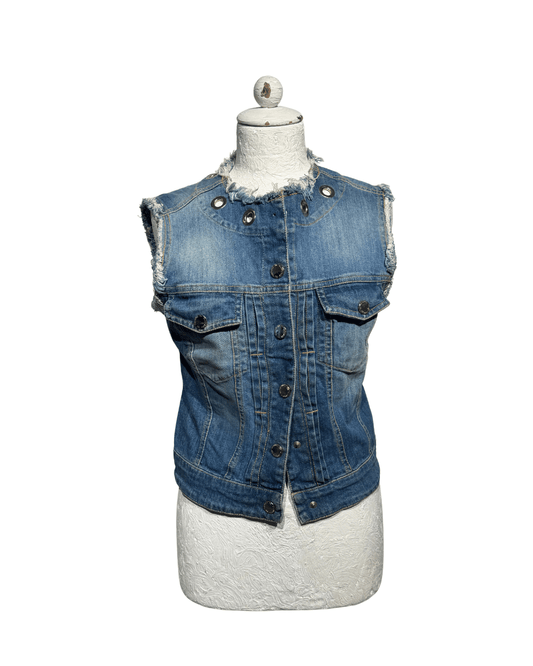 GILET DENIM ELISABETTA FRANCHI Tg 44