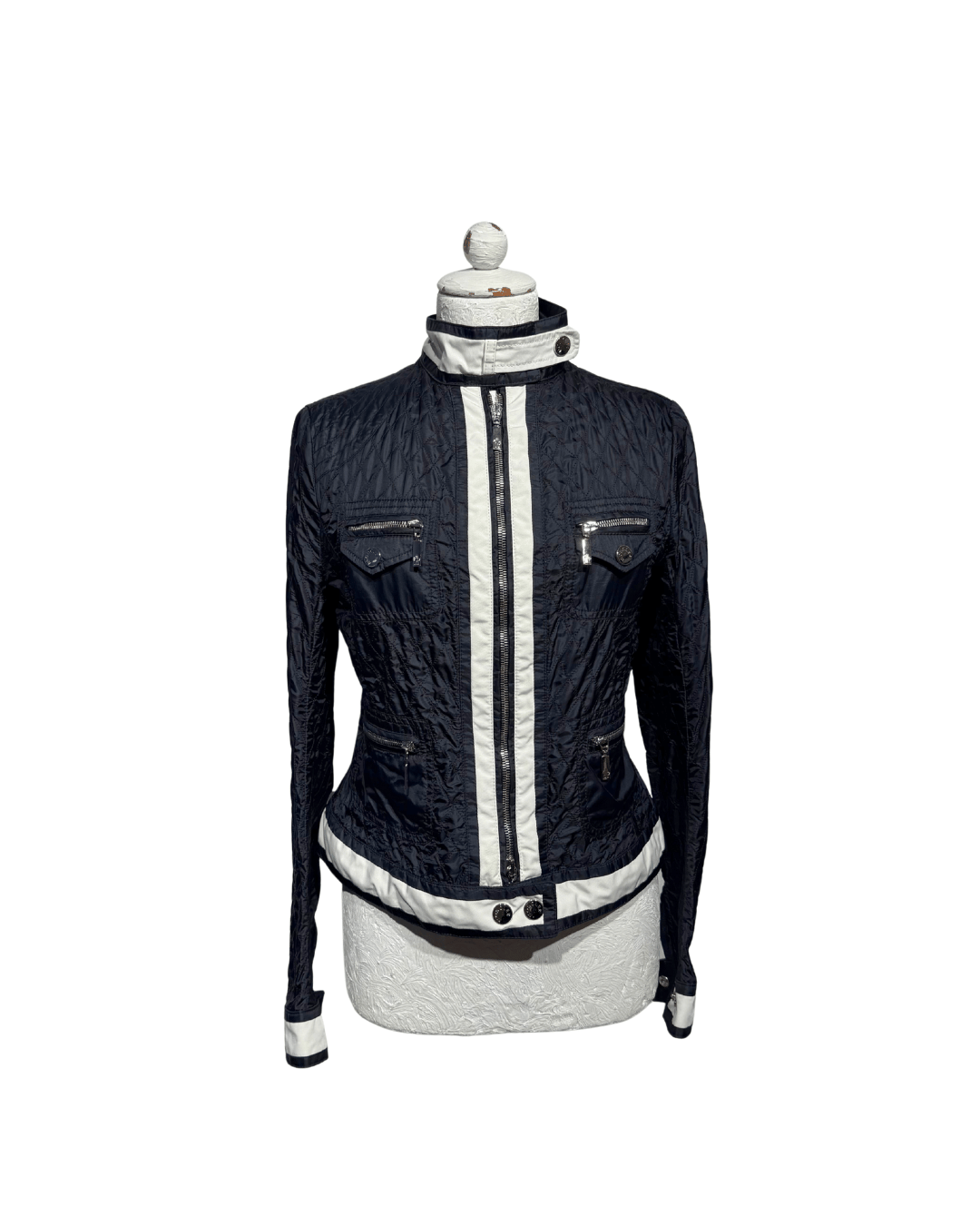 GIACCA BICOLORE MONCLER BIANCA E NERA