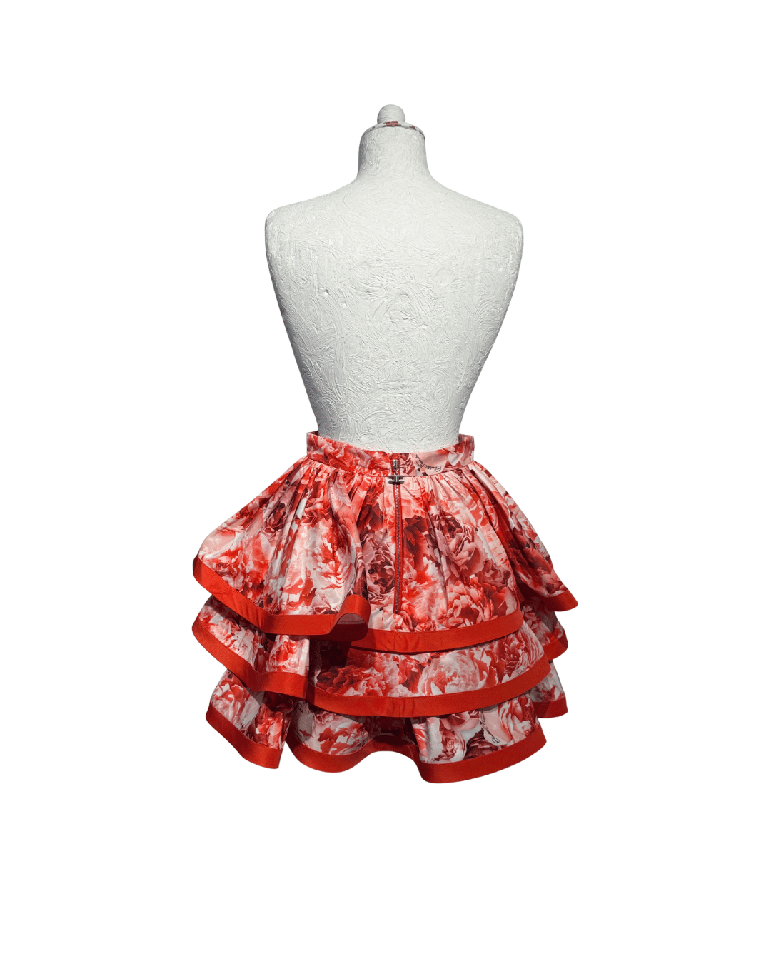 GONNA FIORI A BALZE ELISABETTA FRANCHI ROSSA Tg 40